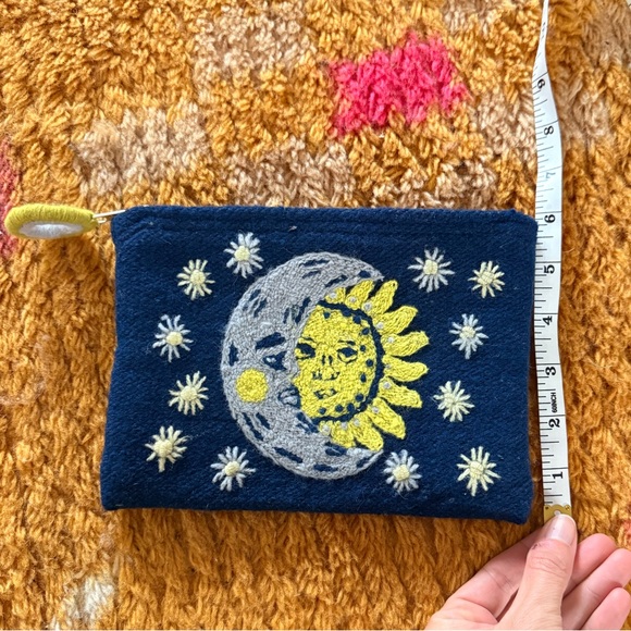 Jenny Krauss whimsical sun and moon wool bag - Picture 2 of 5